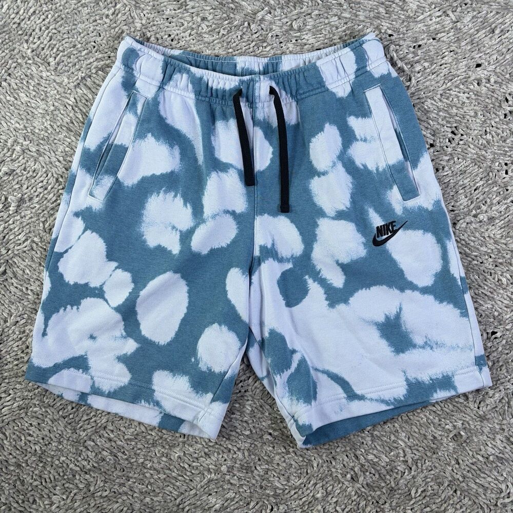 Nike Sportswear French Terry Shorts Mens Small Tie Dye Sweat Short Activewear